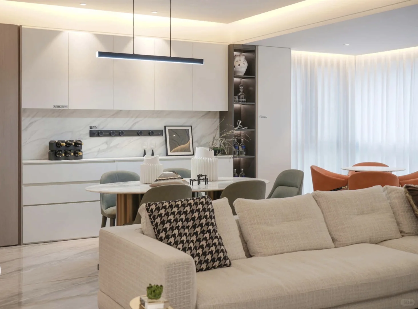 153㎡四室封神｜简约风玩出教科书级细节✨