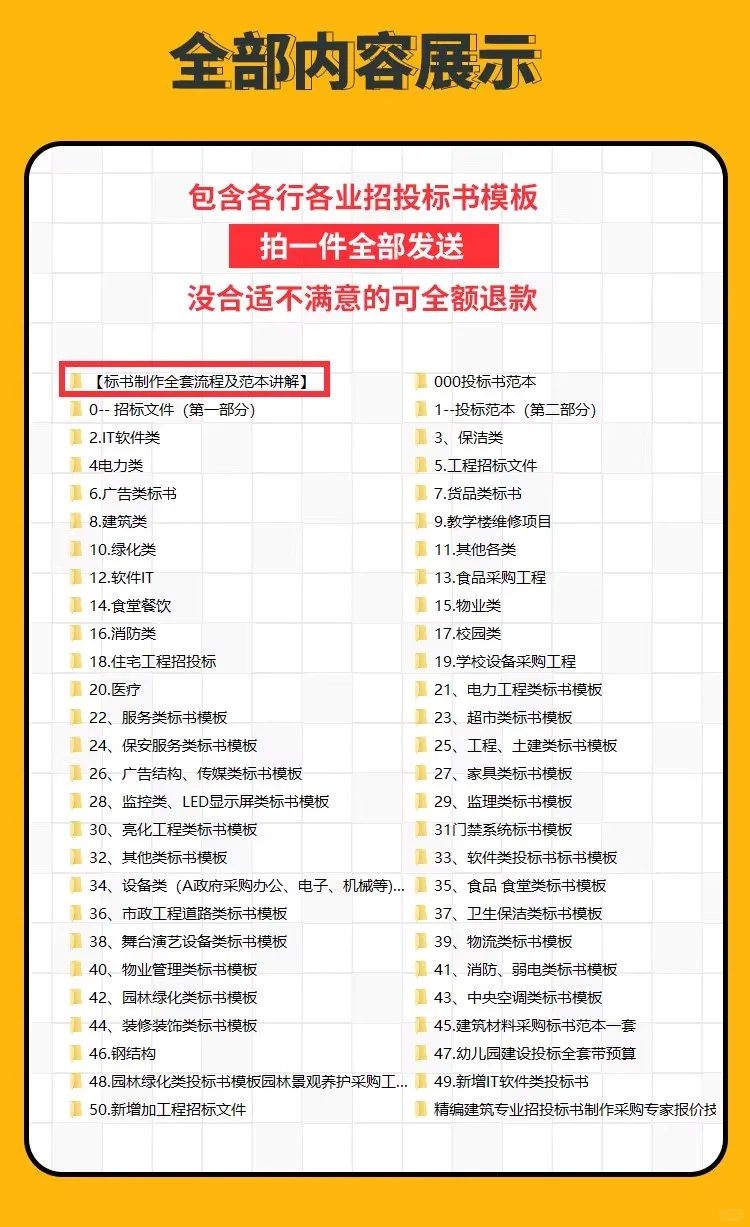 招投标人必备！7800 + 标书模板资源库