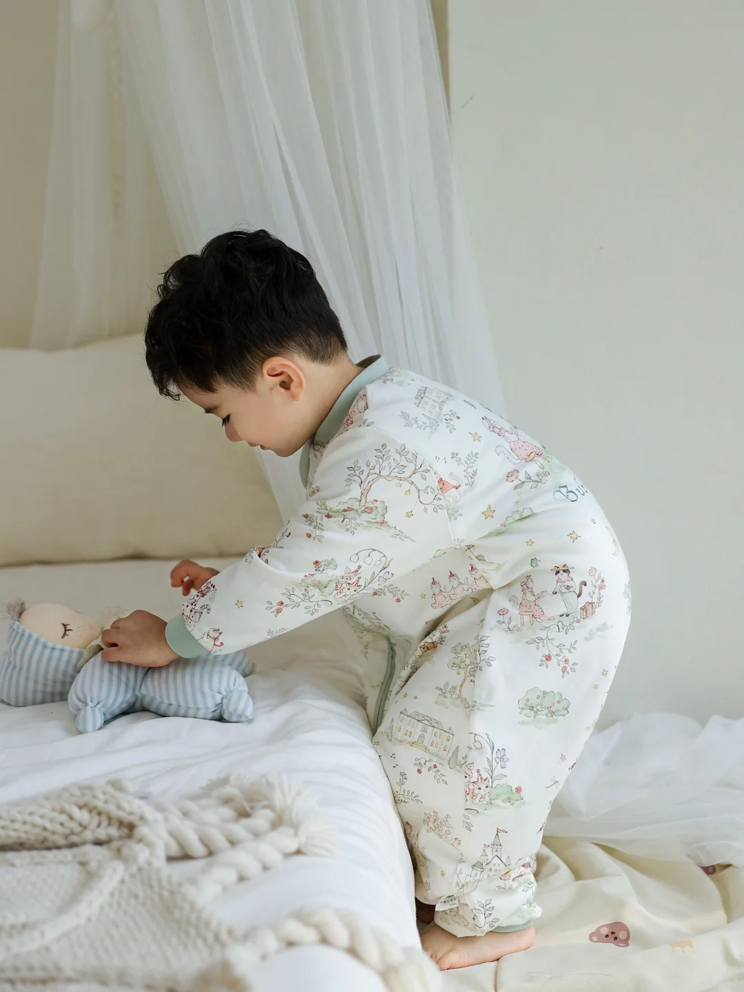 秋冬养娃救命❗️童话风睡袋太给力了!