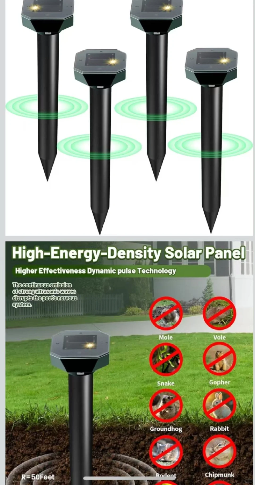 洛杉矶 太阳能驱鼠器批发 $5