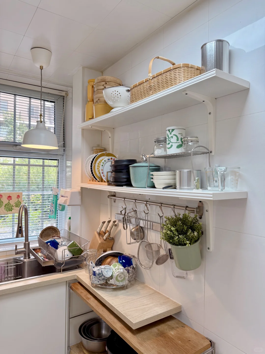 拯救一字型小厨房的两个置物架！！