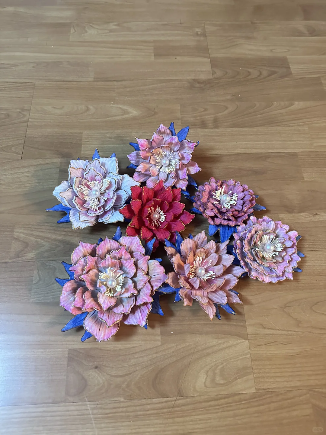 扭扭棒牡丹立体画完工～???