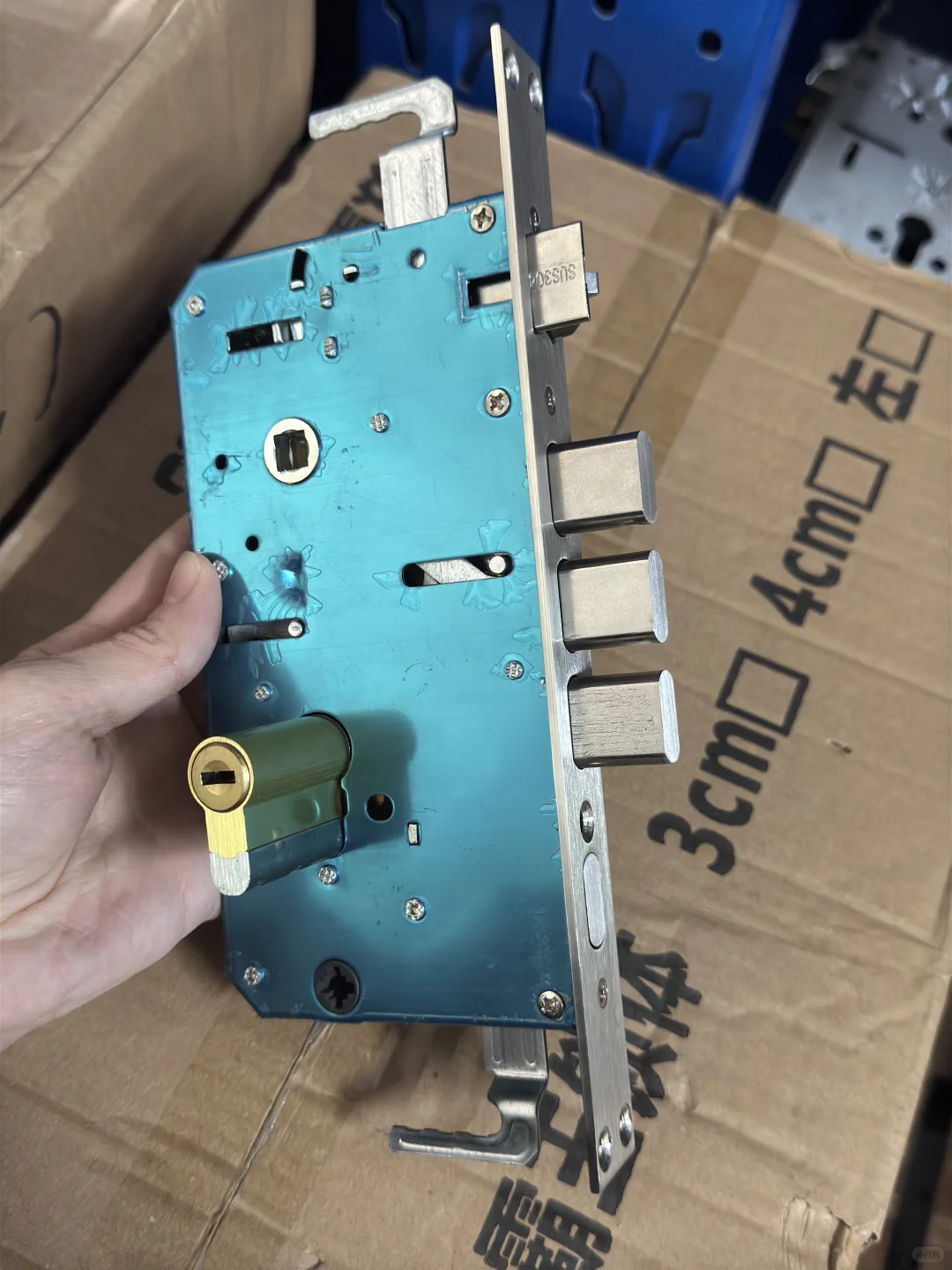 防盗门机械锁，锁面板，锁芯，锁体，配置高
