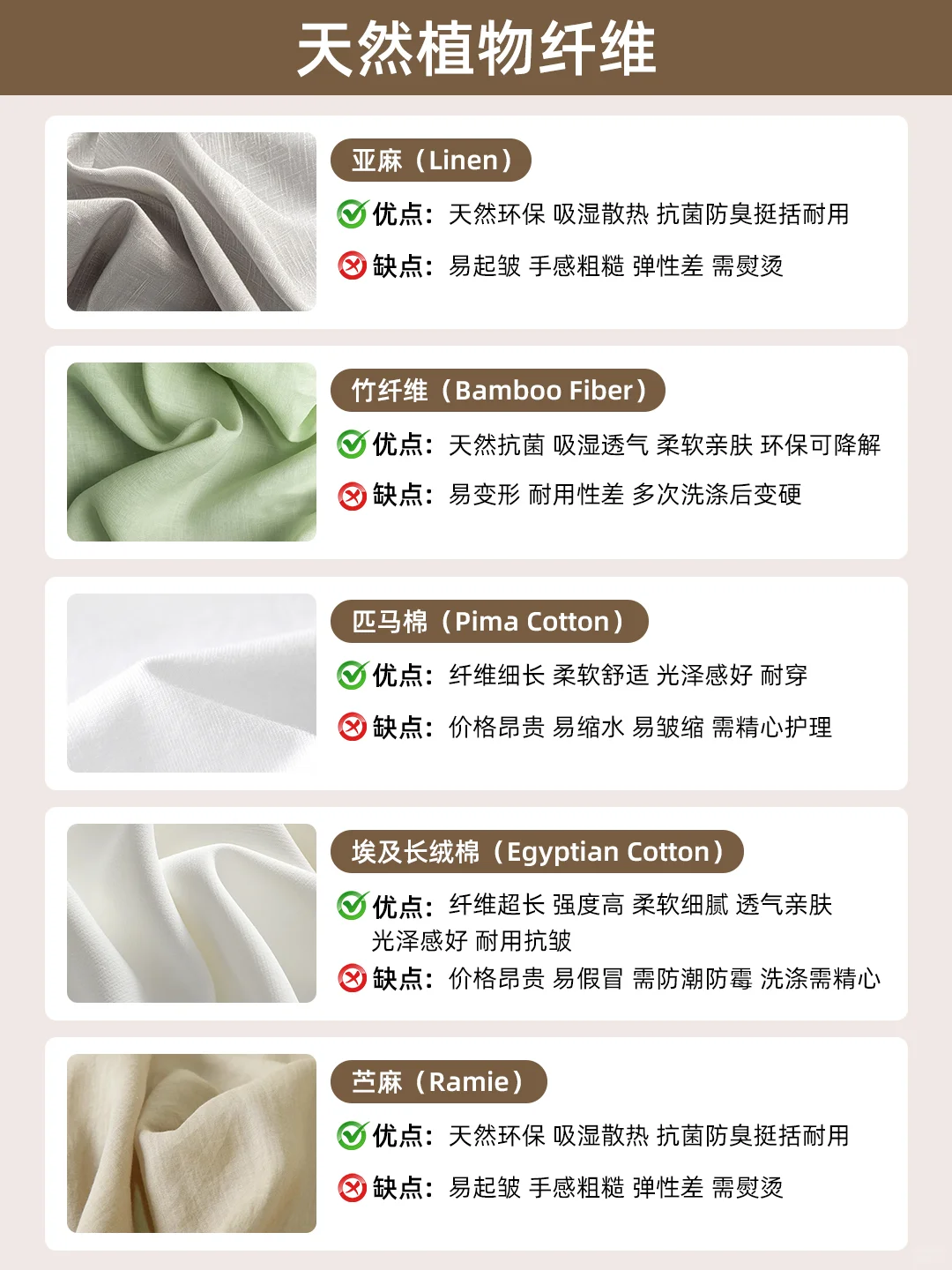 ?面料怎么选不踩雷?30种面料一文说清!