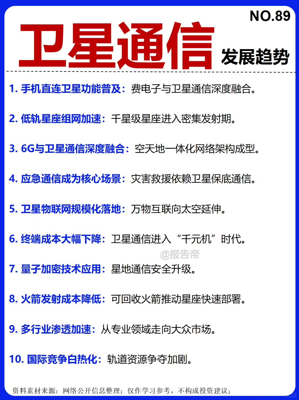 卫星通信 浪潮 12图看懂~1天1条产业链