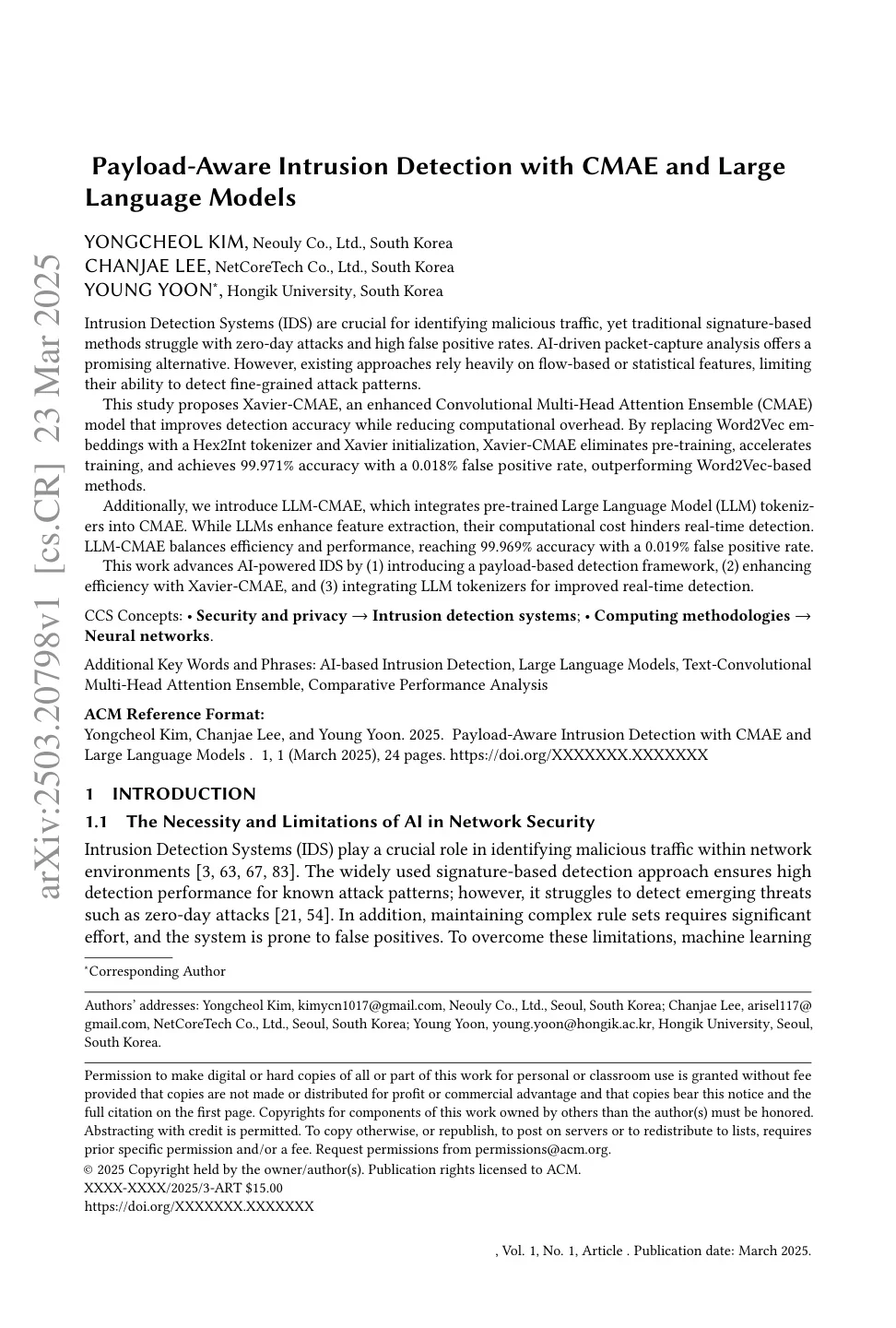 LLM-CMAE：高效实时的恶意流量检测新方案