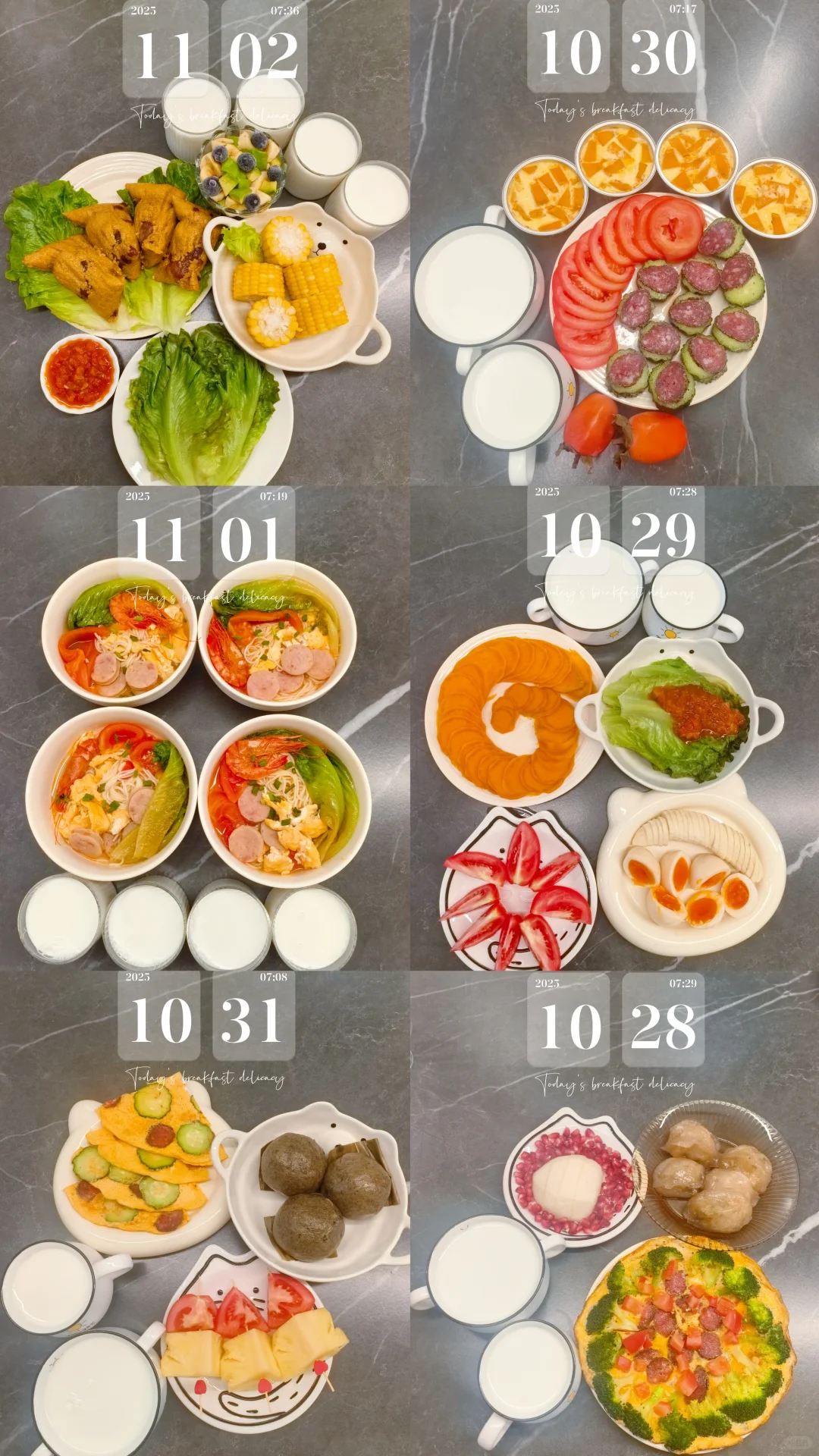 11月份第1️⃣周低碳早餐