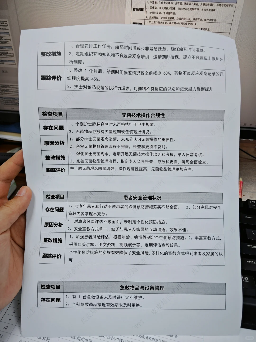 最新护理质量持续改进记录，偷偷拍的抓紧看