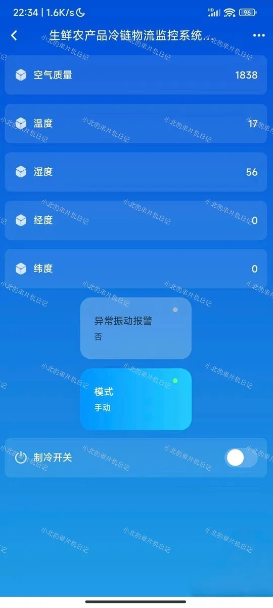 基于物联网生鲜农产品冷链物流监控系统设