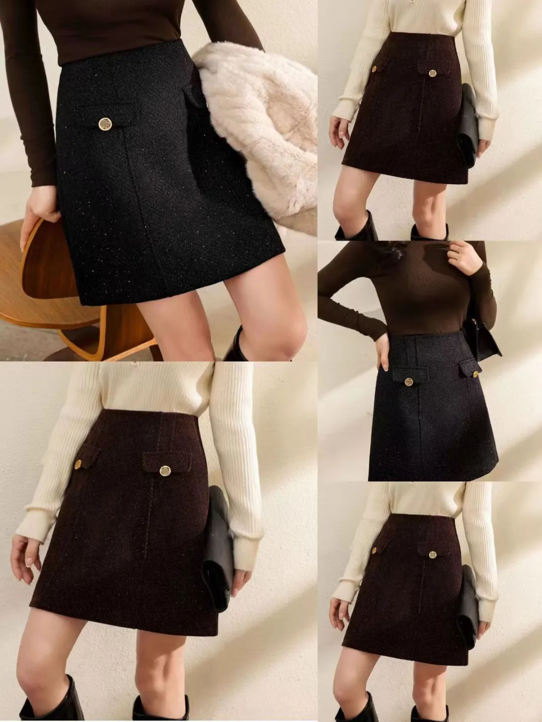 谁能拒绝一条气质拉满的 哥弟A 字裙!!