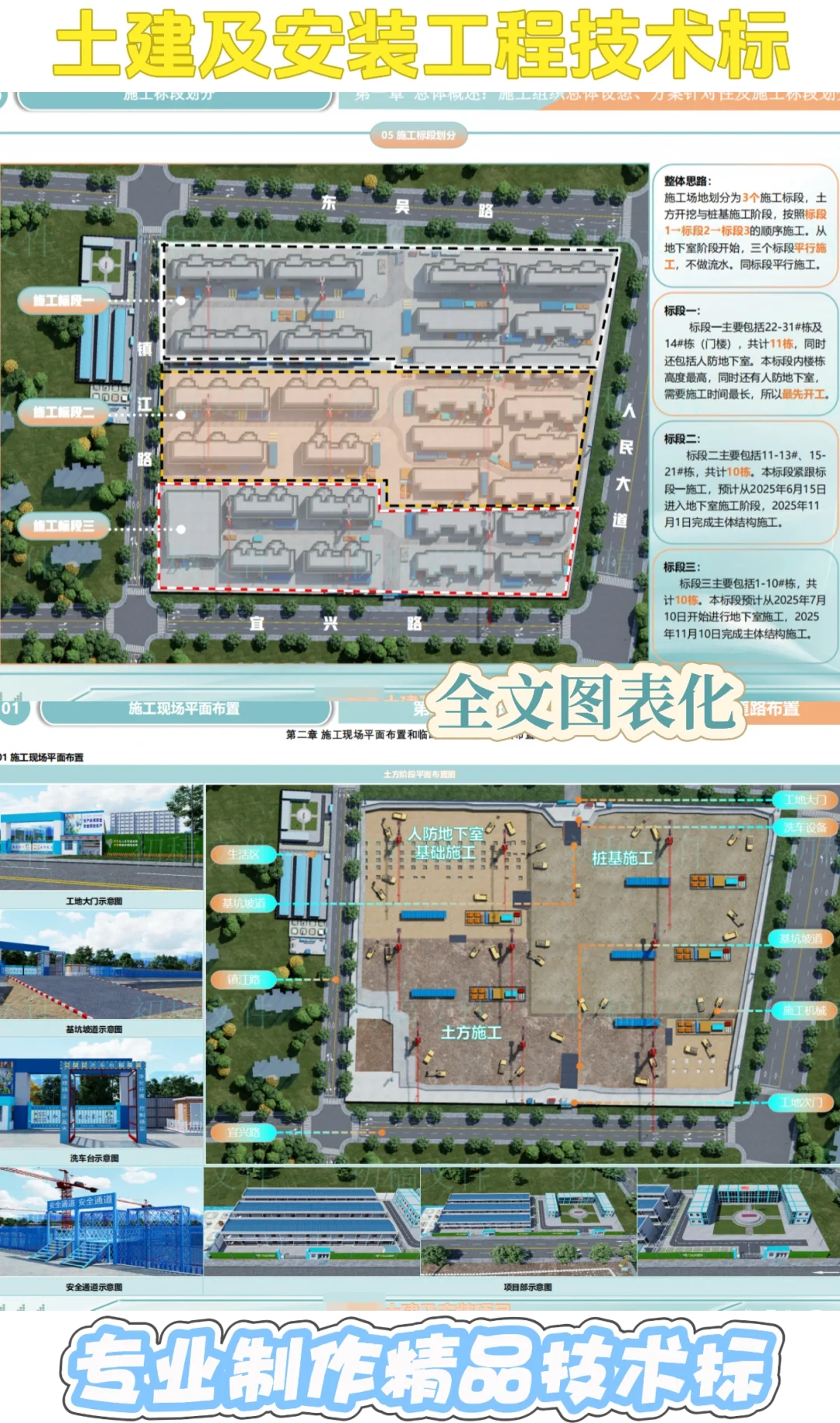 土建及及安装工程技术标，需要的来！