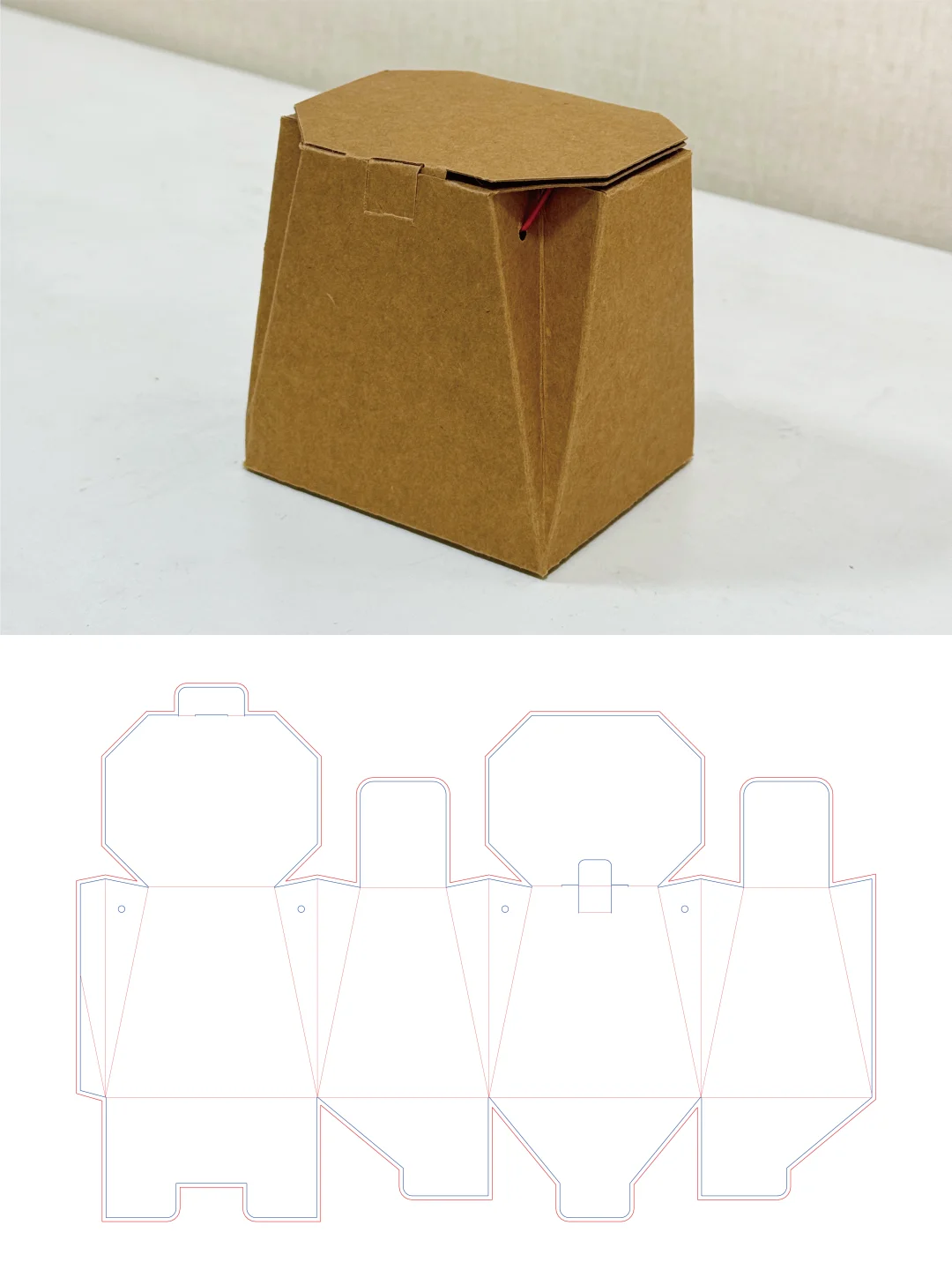 包装设计结构异形盒结构+毕业设计+包装盒型