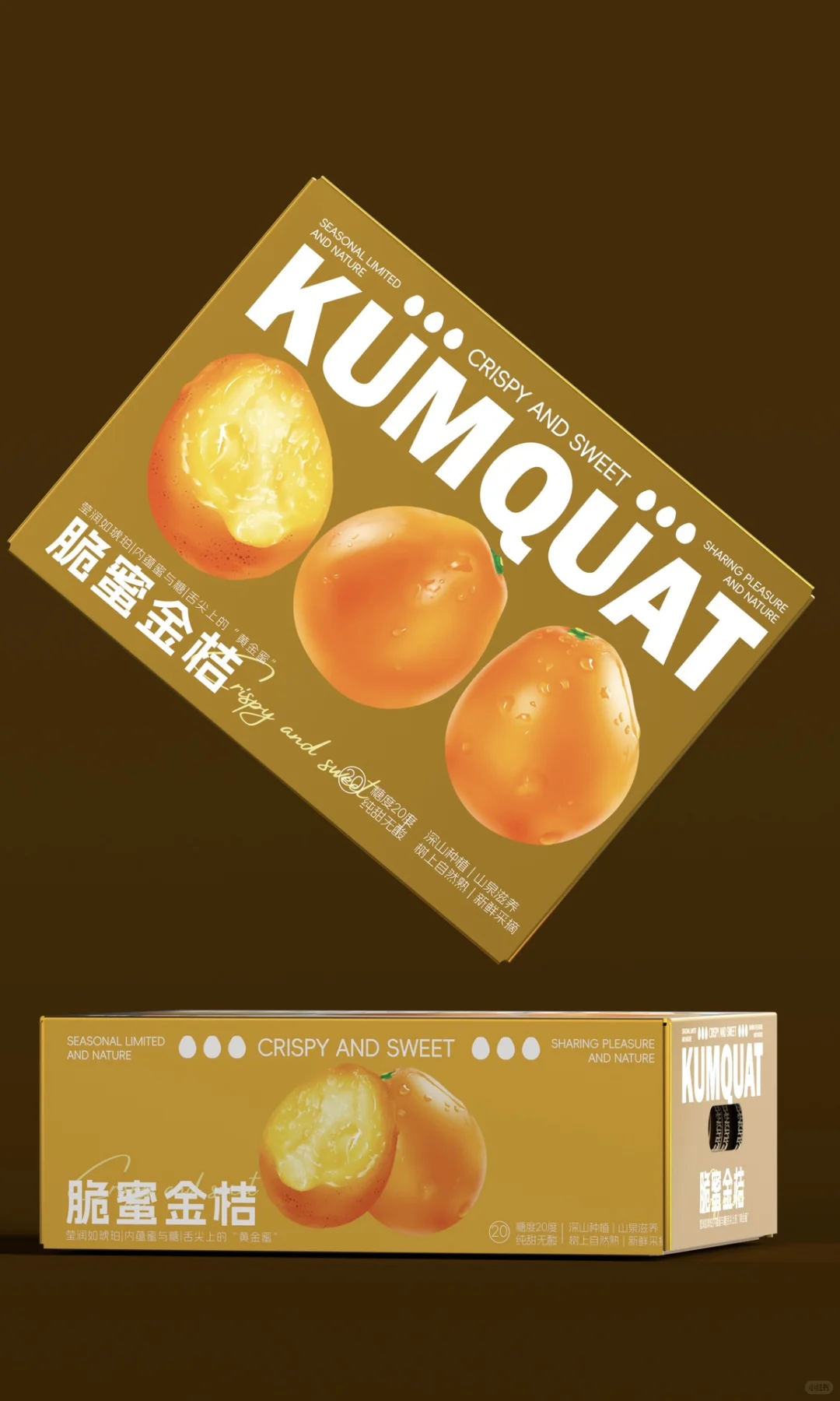 原创设计｜脆蜜金桔包装礼盒设计