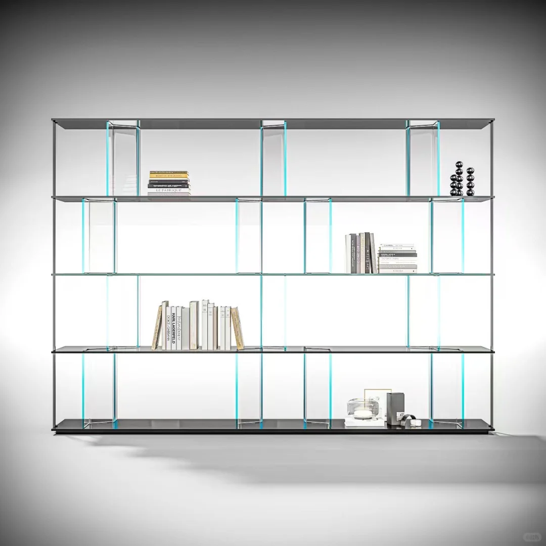 艺术感爆棚的玻璃书架,把家变成艺术展厅!