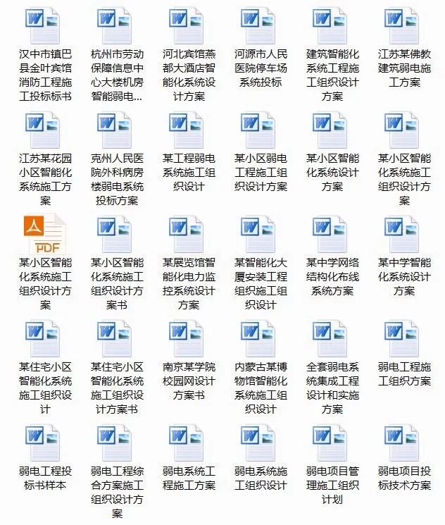 建筑弱电人必看！投标书+ 施工方案全模板✨