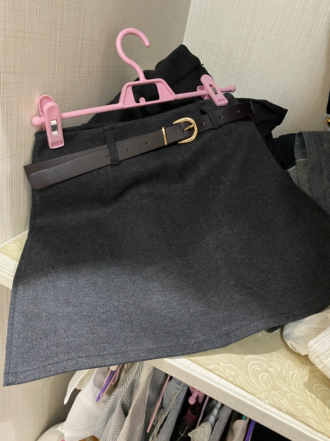 29块?的西装磨毛a字裙实物图来啦！