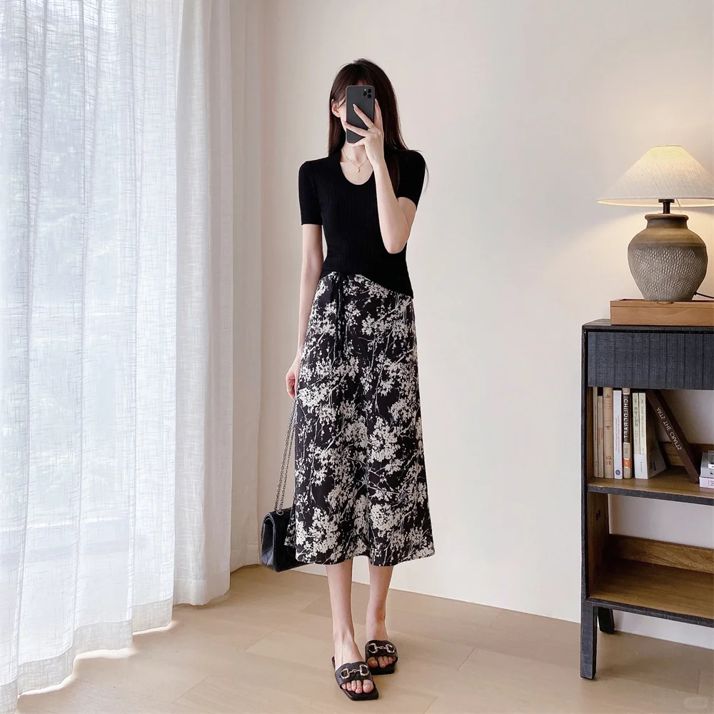 ?高腰A字裙！法式复古显瘦神器