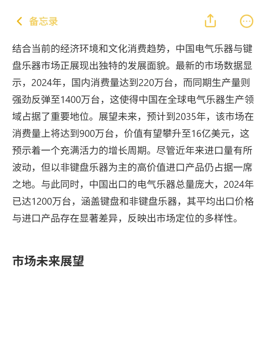 中国乐器年产1400万！出口1200万，