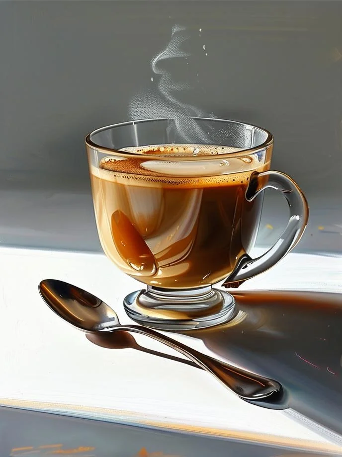 绘画素材：一杯咖啡