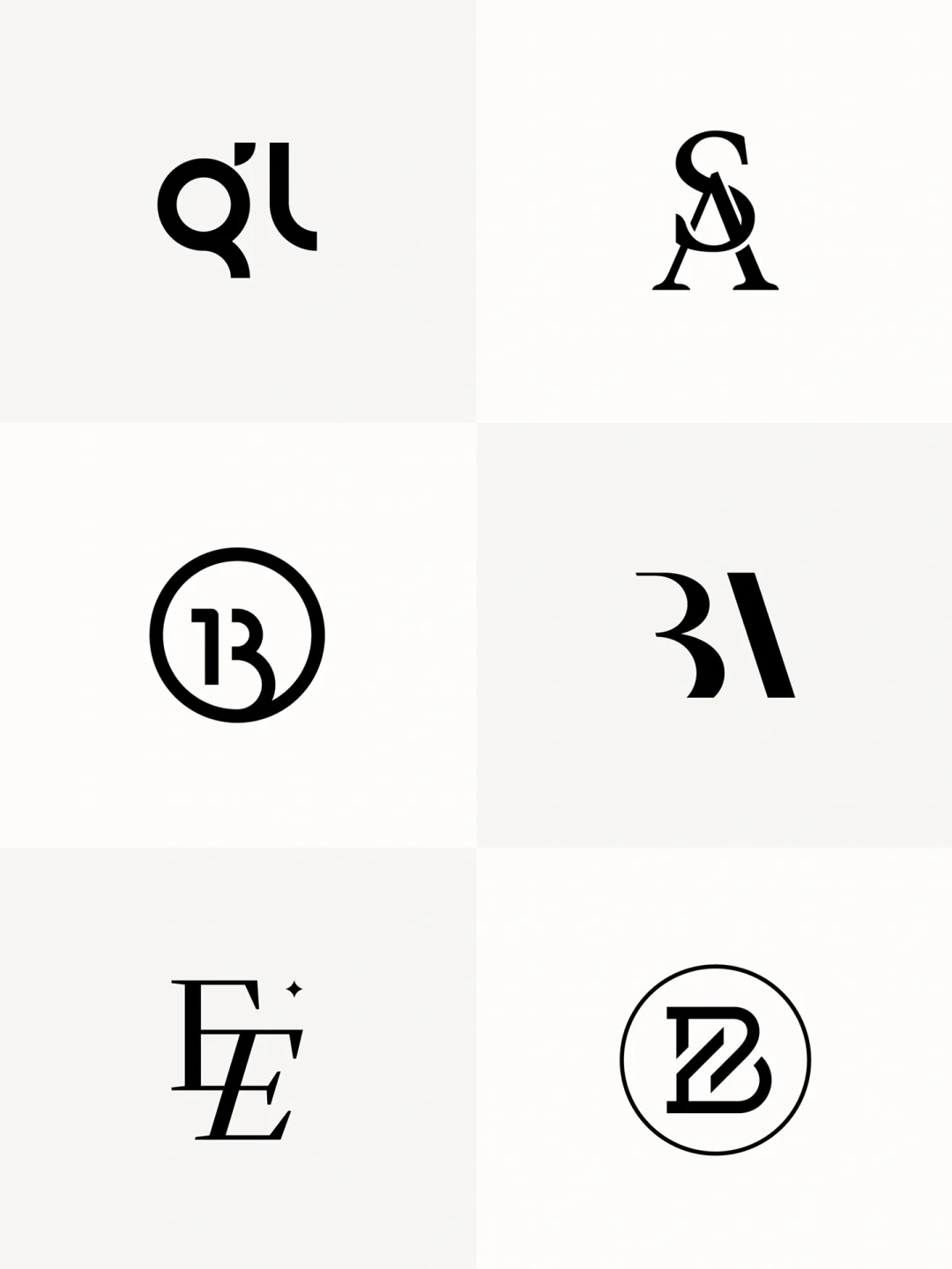 字母组合logo设计合集 简约大气 大牌设计感