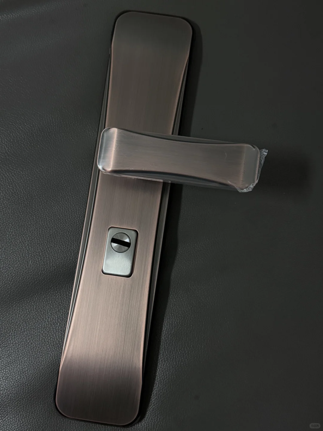 简约款红古铜不锈钢防盗门大门锁，68机械锁