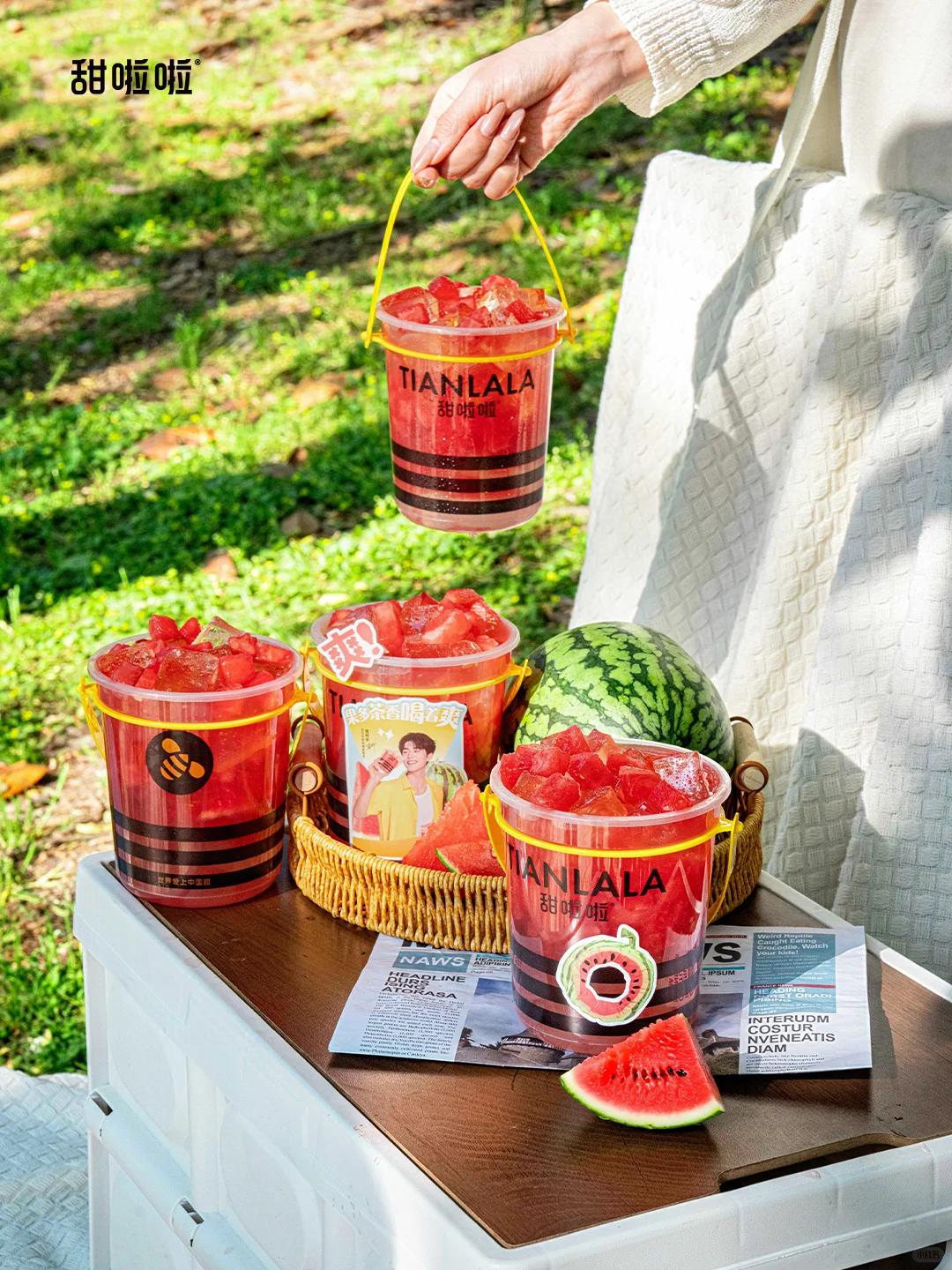 谁能拒绝甜啦啦这桶瓜啊！