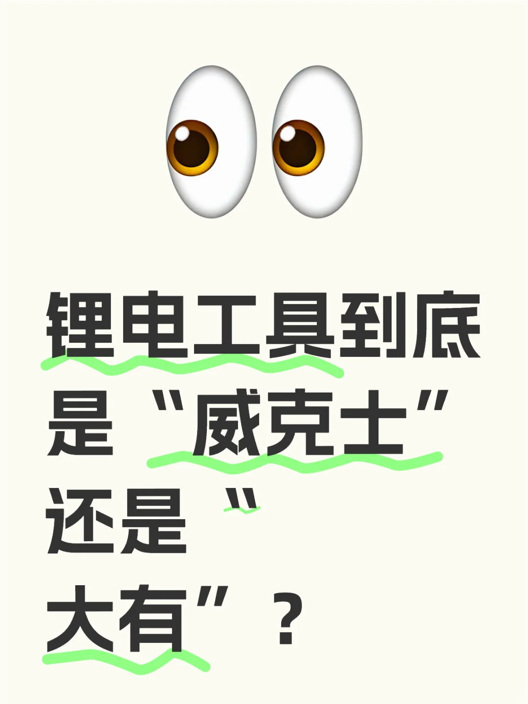 锂电工具到底是“威克士”还是“大有”？