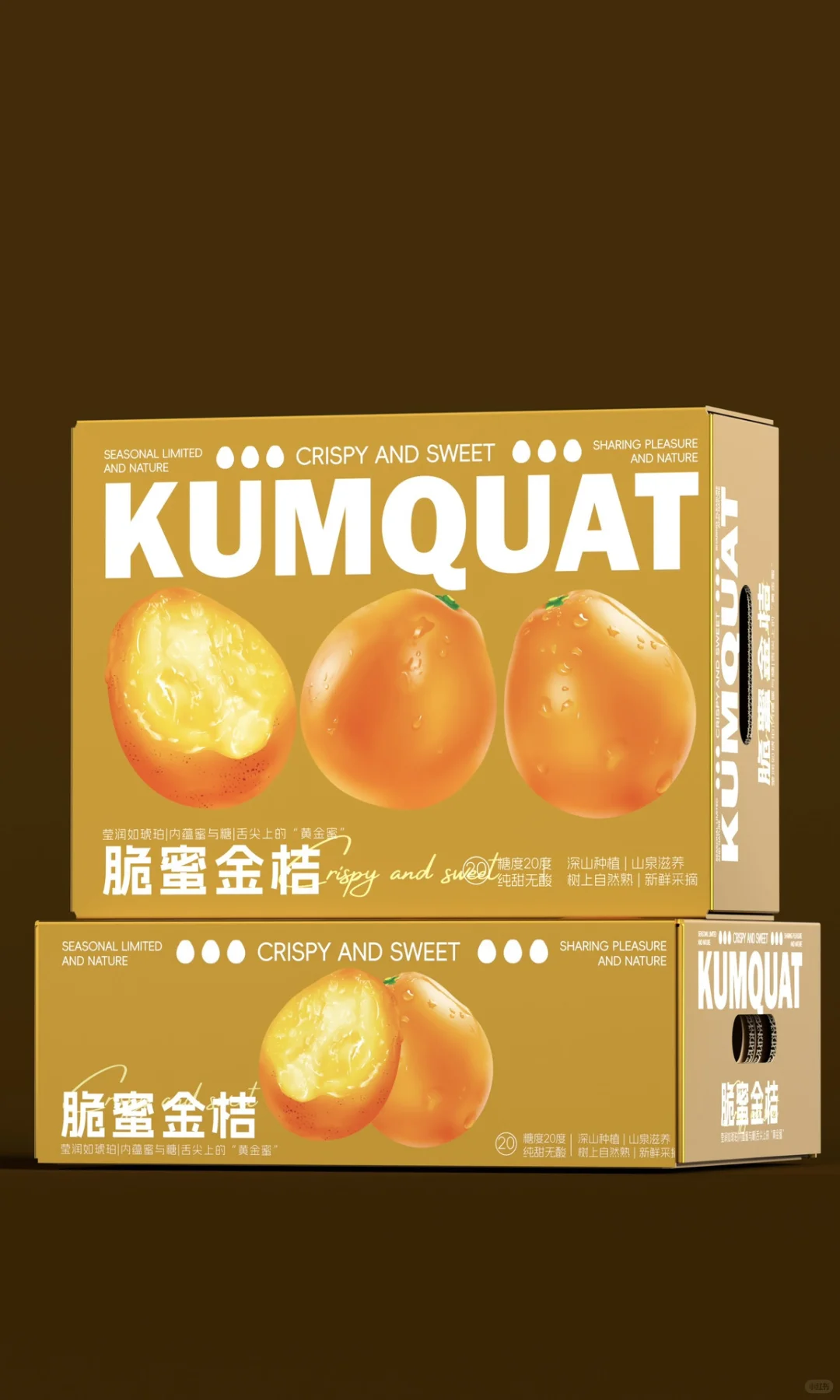 原创设计｜脆蜜金桔包装礼盒设计