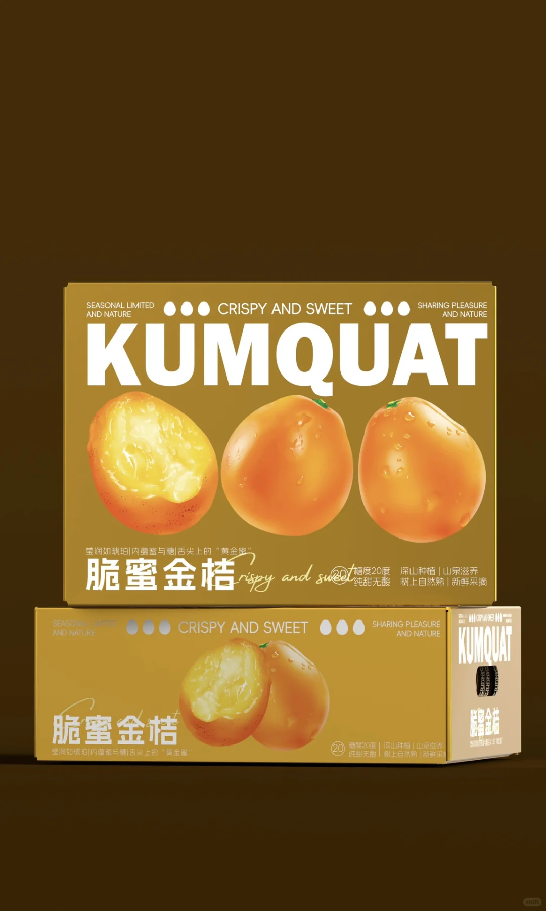 原创设计｜脆蜜金桔包装礼盒设计