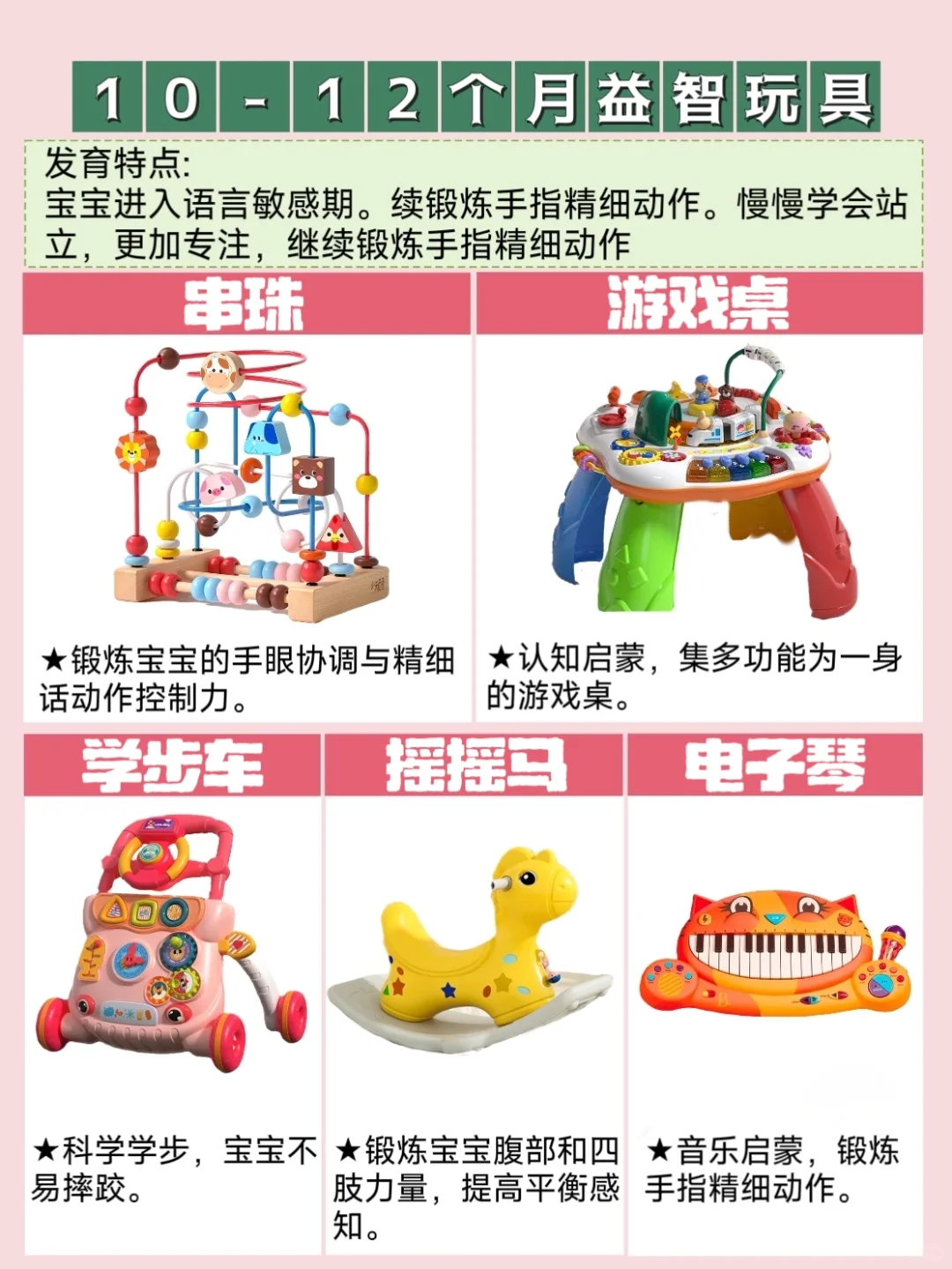 宝宝越玩越聪明!0-3岁益智玩具精选