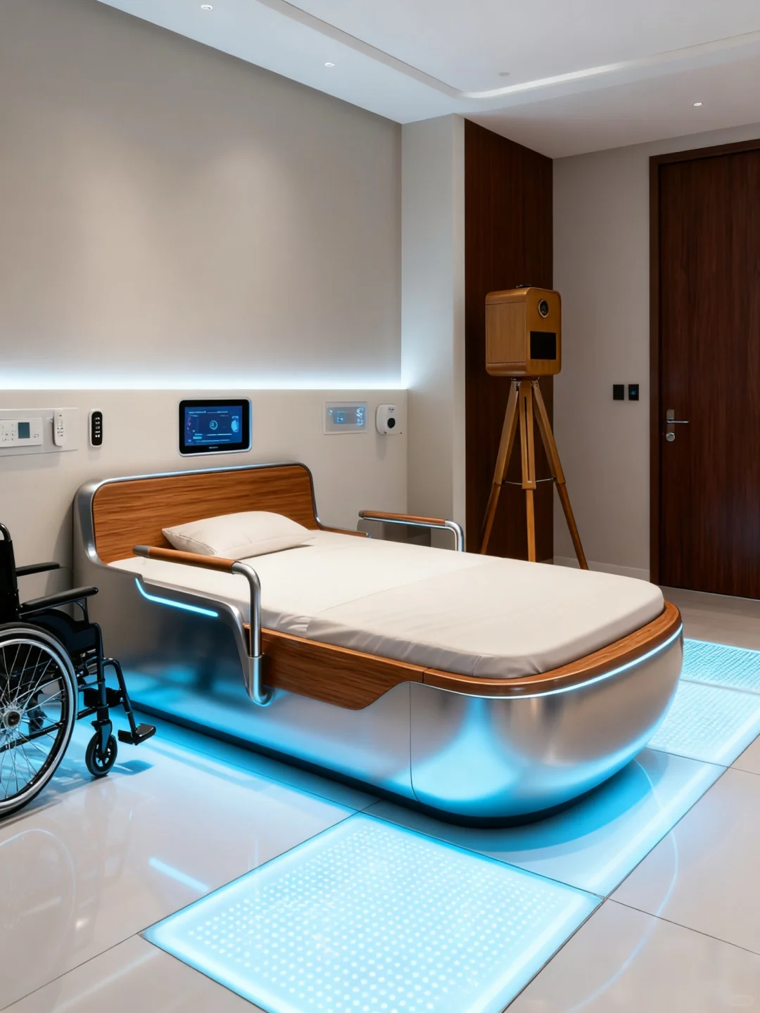 我妈说等老了就给她装成这样的适老化卧室?