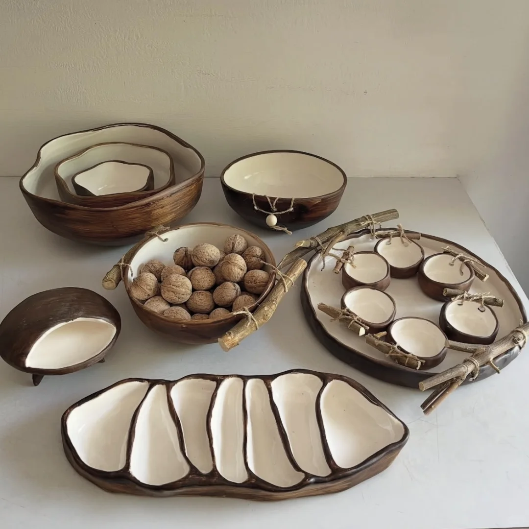 伊朗｜木头和陶瓷做的漂亮餐具?