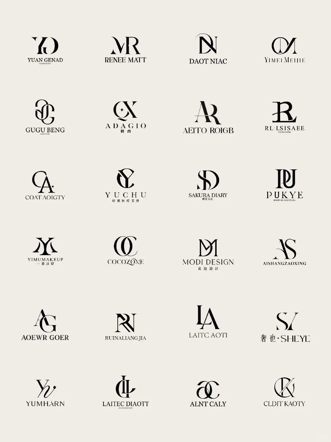 高级感字母组合logo案例分享！