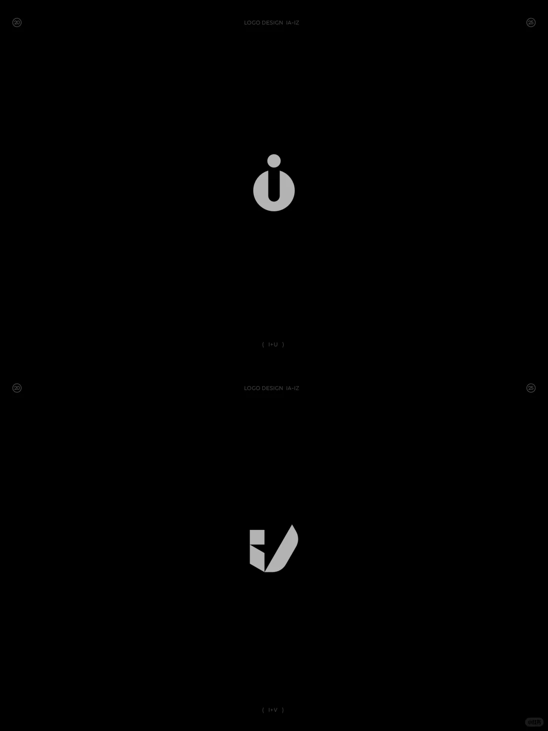 原创❗字母IA-IZ组合图形logo