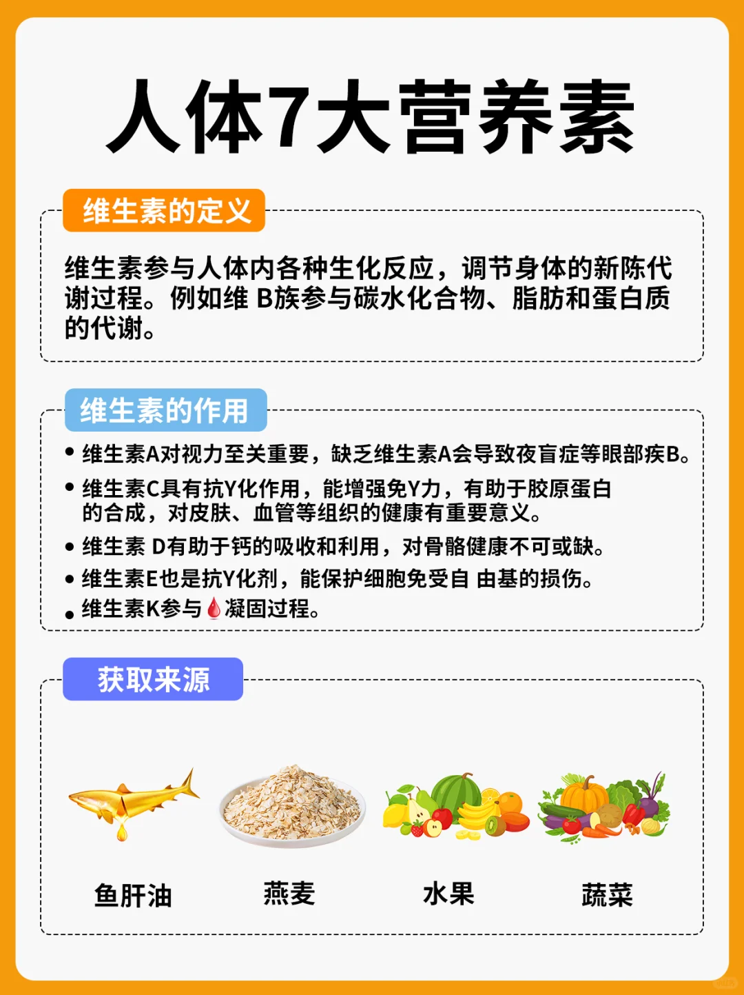 人体7大营养素，你都吃对了吗？