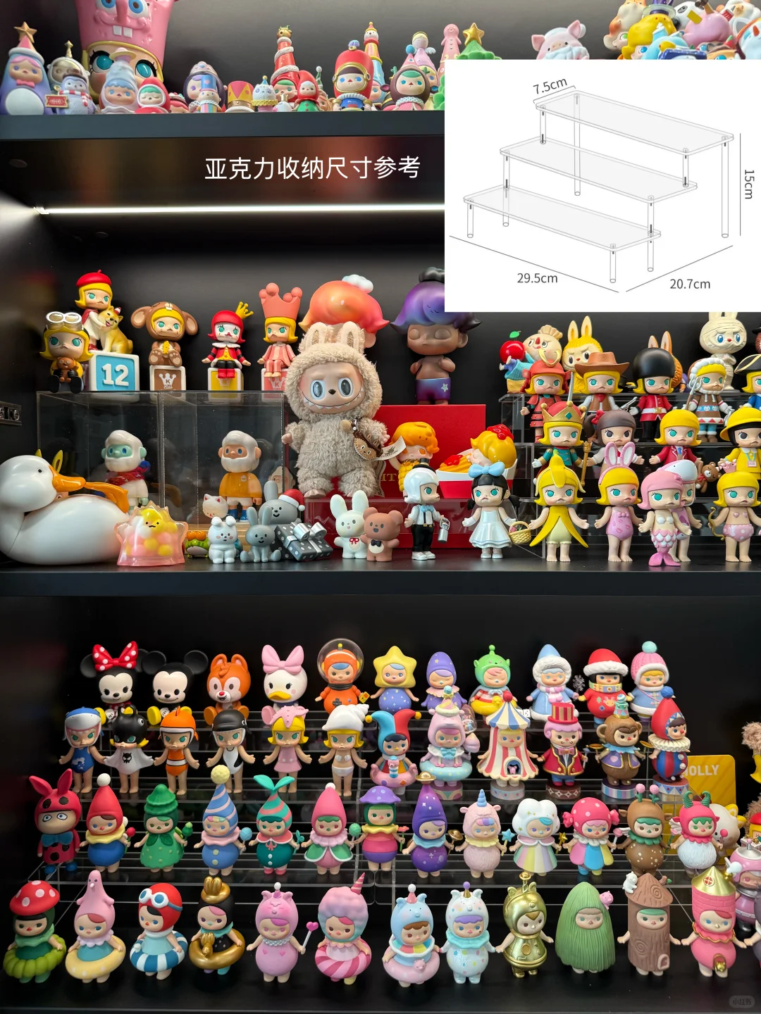 藏在书房的INFJ快乐墙，盲盒展示柜附尺寸?