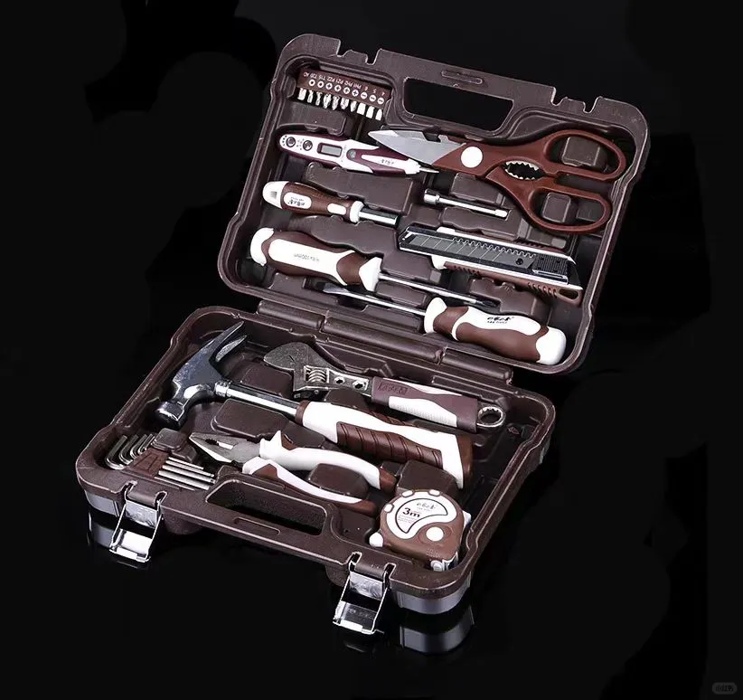 家用五金工具箱套装锂电钻工具家庭维修工具