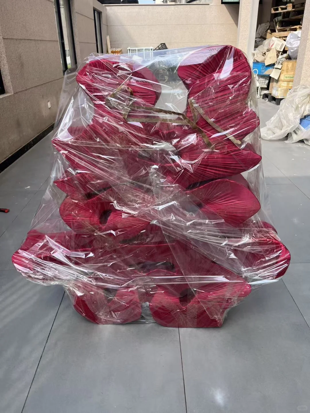 1.2米缠布立体喜字材料包教程