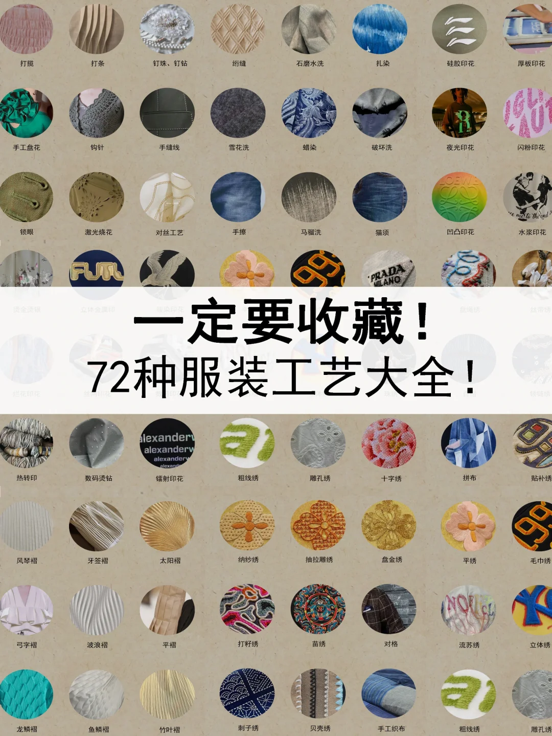 干货｜72种高级服装工艺合集（服装人必备）