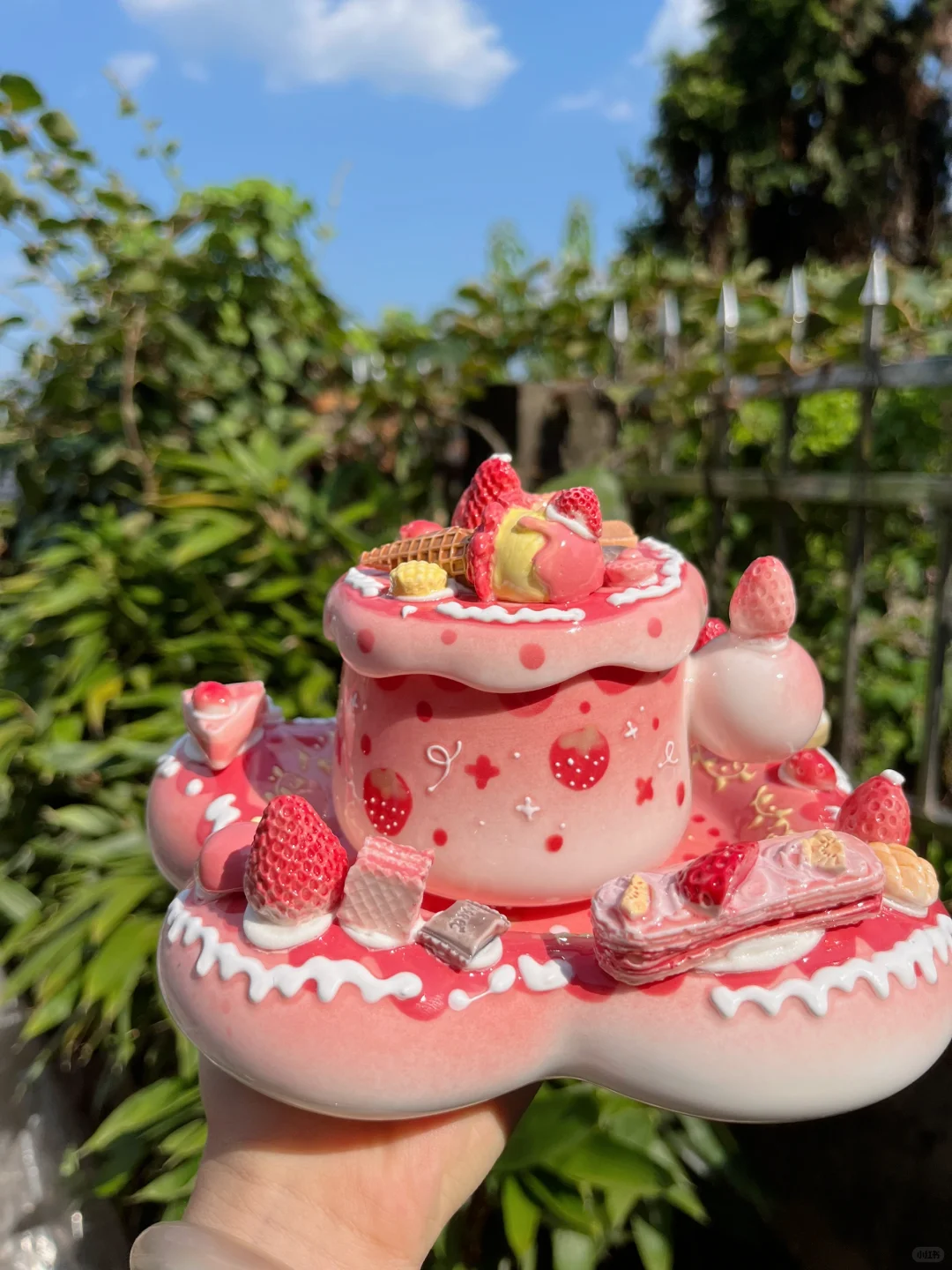 草莓盘子真的太可爱啦?