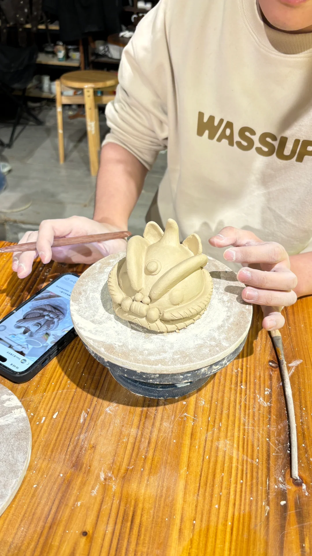 陶瓷舞狮摆件教程