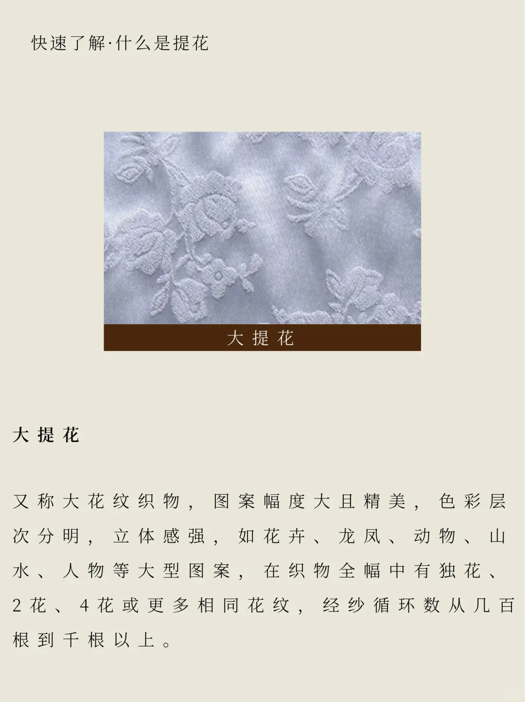 面料科普｜一分钟了解什么是提花