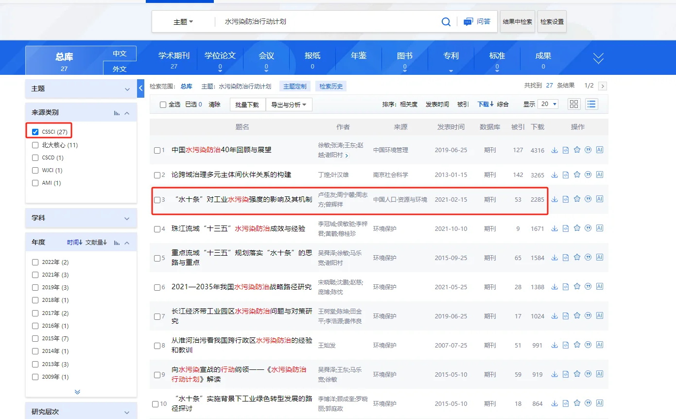 一个新的环境政策-国内领域研究空白!