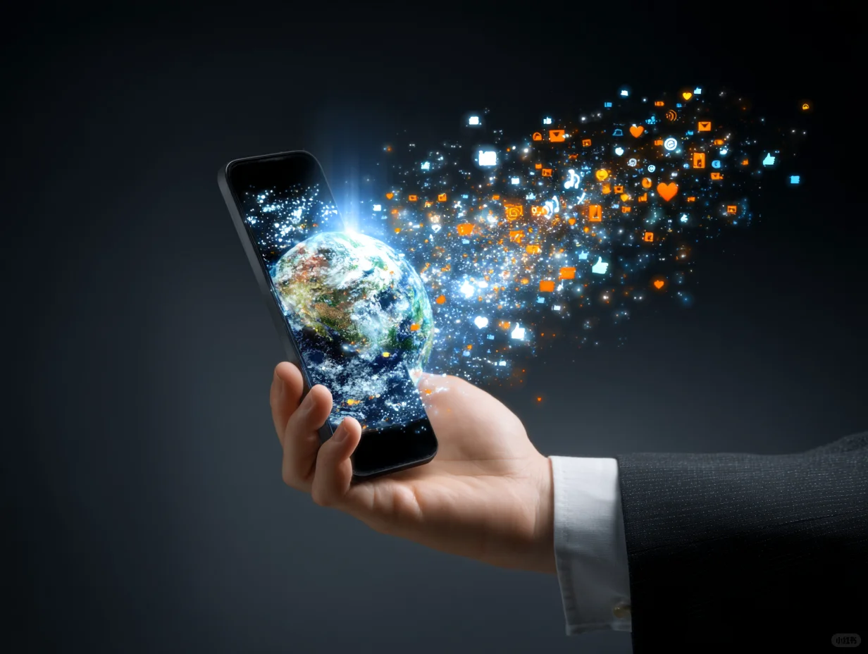 未来科技，智能手机与世界连接！