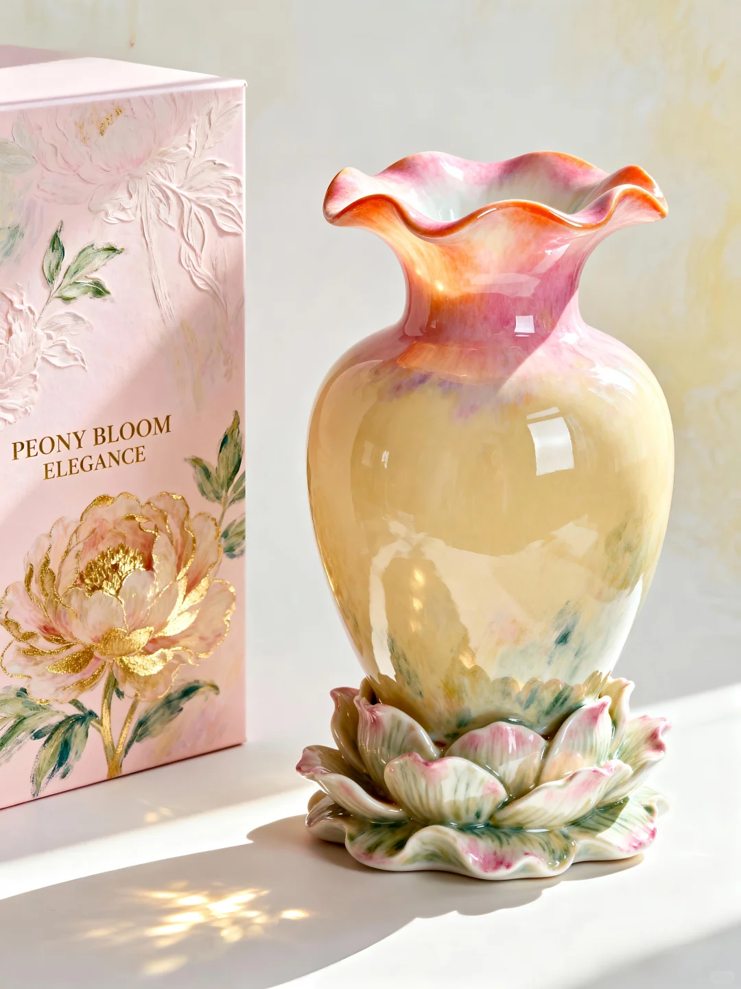 把牡丹揉进陶土，这花瓶会开花?