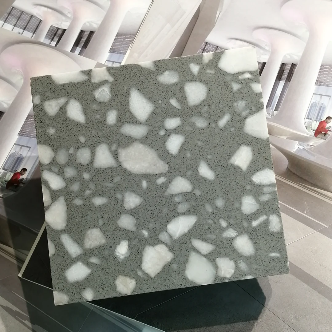 （不开裂的）灰色水磨石预制板现货款分享