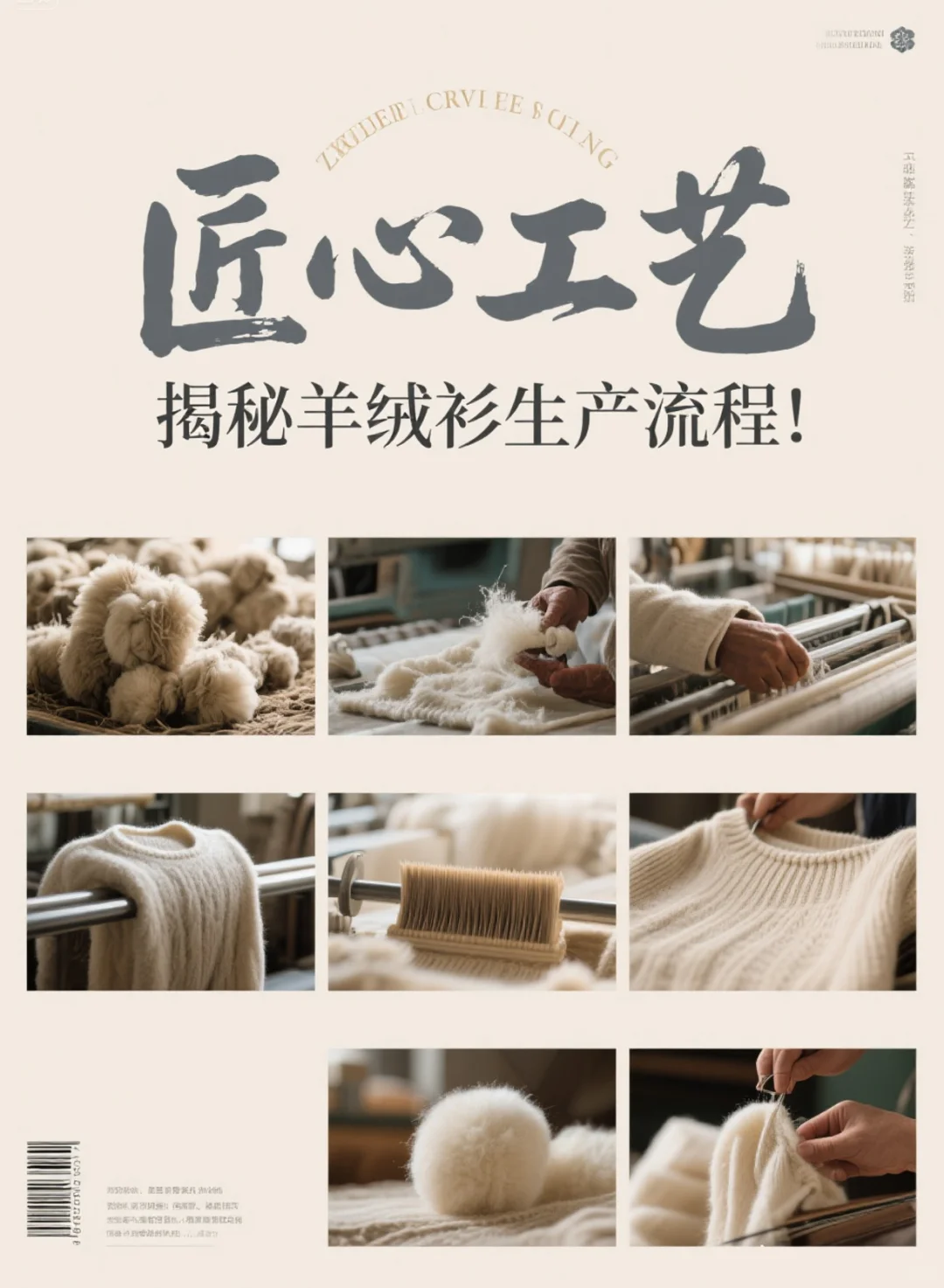 匠心工艺|揭秘羊绒衫生产流程