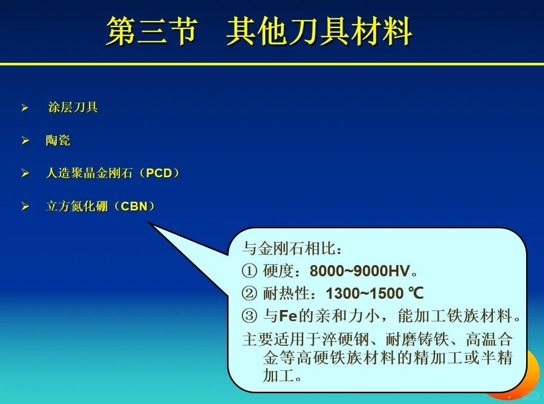 刀具材料的基本性能