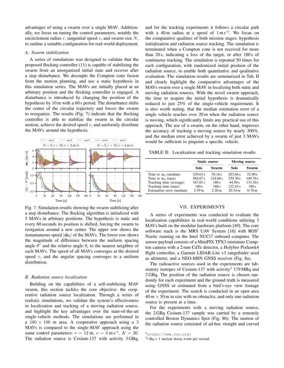 微型无人机合作定位放射源
