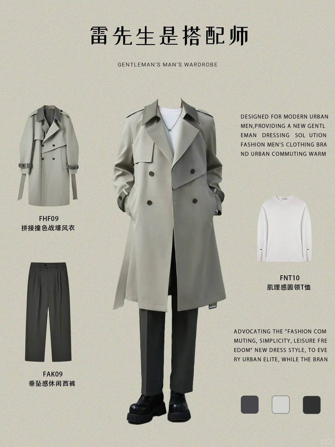 纯干货|解锁11套早秋男士知识分子高知穿搭